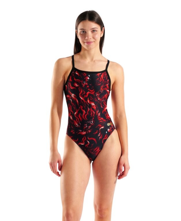 WOMEN'S ARENA GRAPHIC SWIMSUIT CHALLENGE BACK