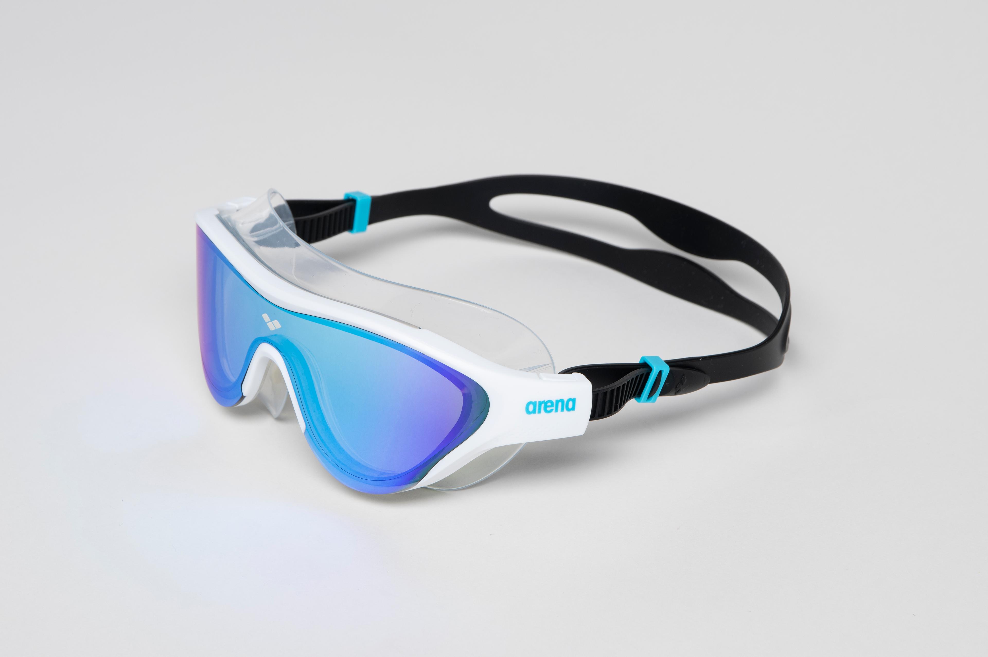 ARENA THE ONE MASK MIRROR BLUE WHITEBLACK