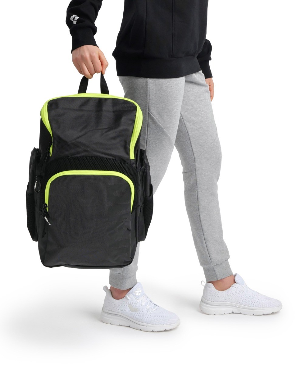 SPIKY III BACKPACK 35  DARK SMOKE NEON YELLOW