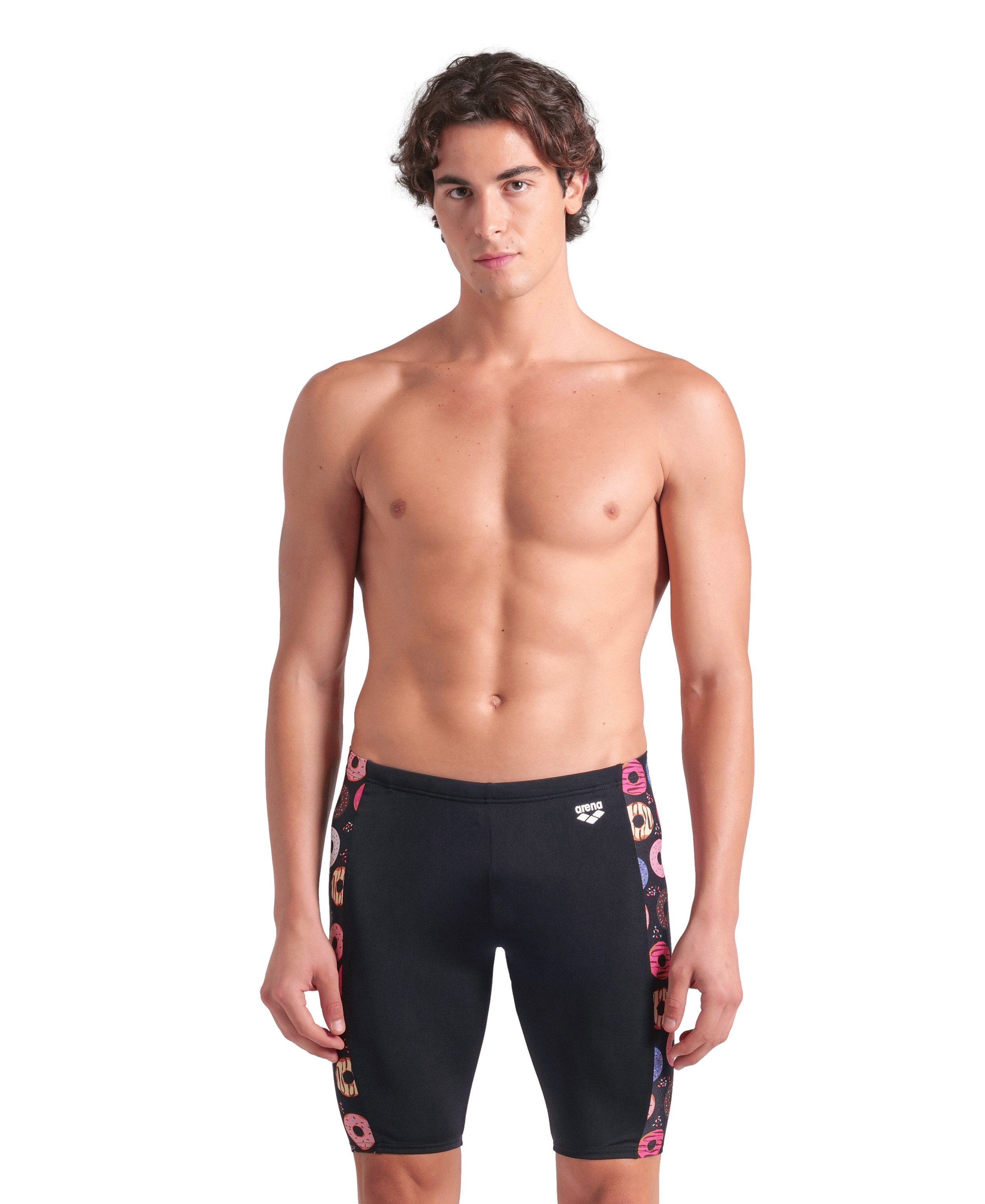 MEN'S ARENA DONUTS SWIM JAMMER BLACK BLACK MULTI