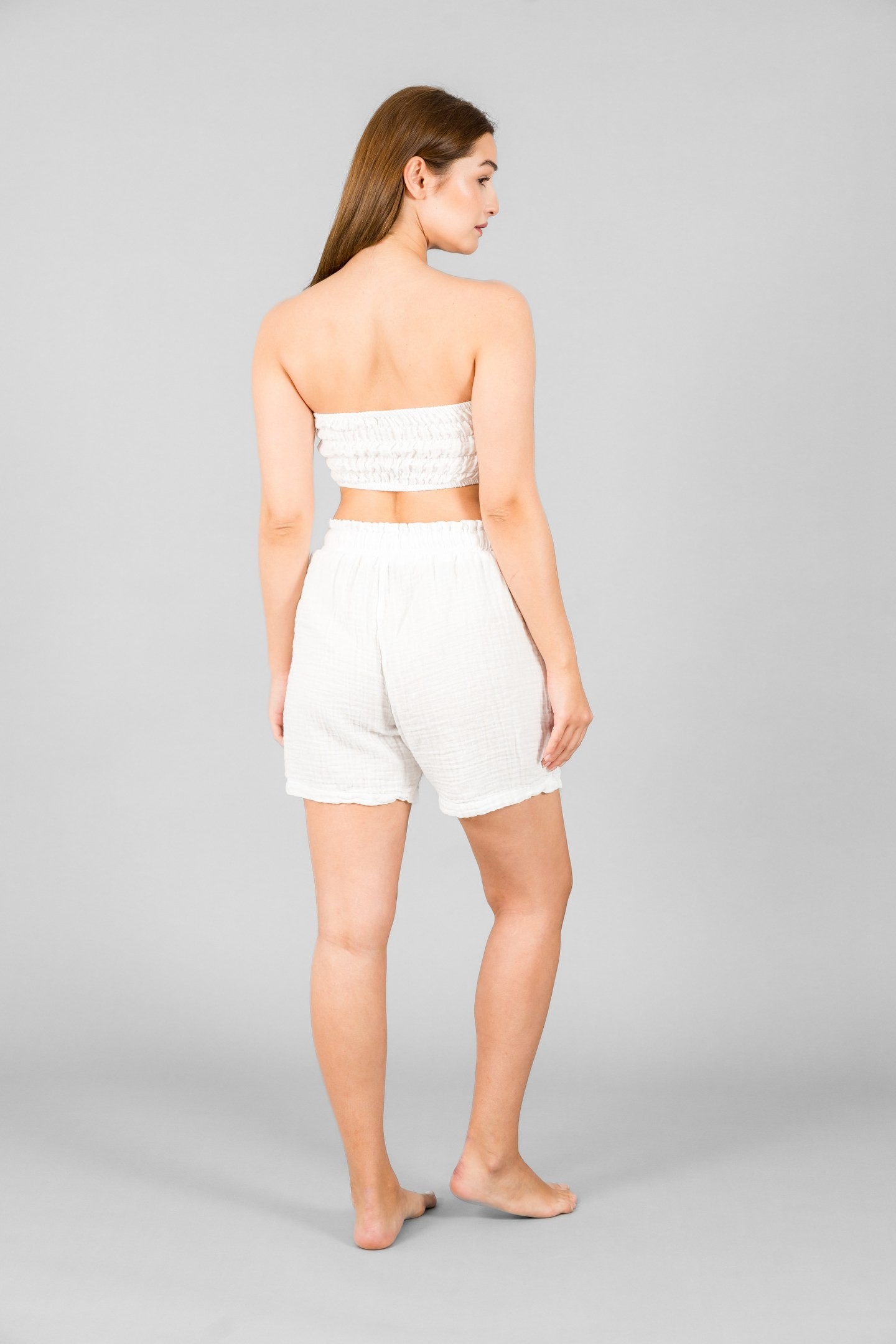 Kadın Şort-Crop Top Takım