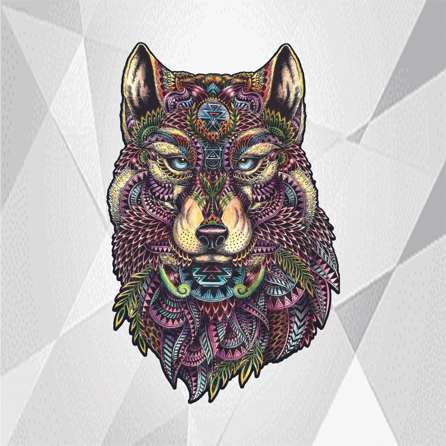 WOLF V3 AHŞAP PUZZLE BENZERSİZ VE FİGÜRLÜ KESİM