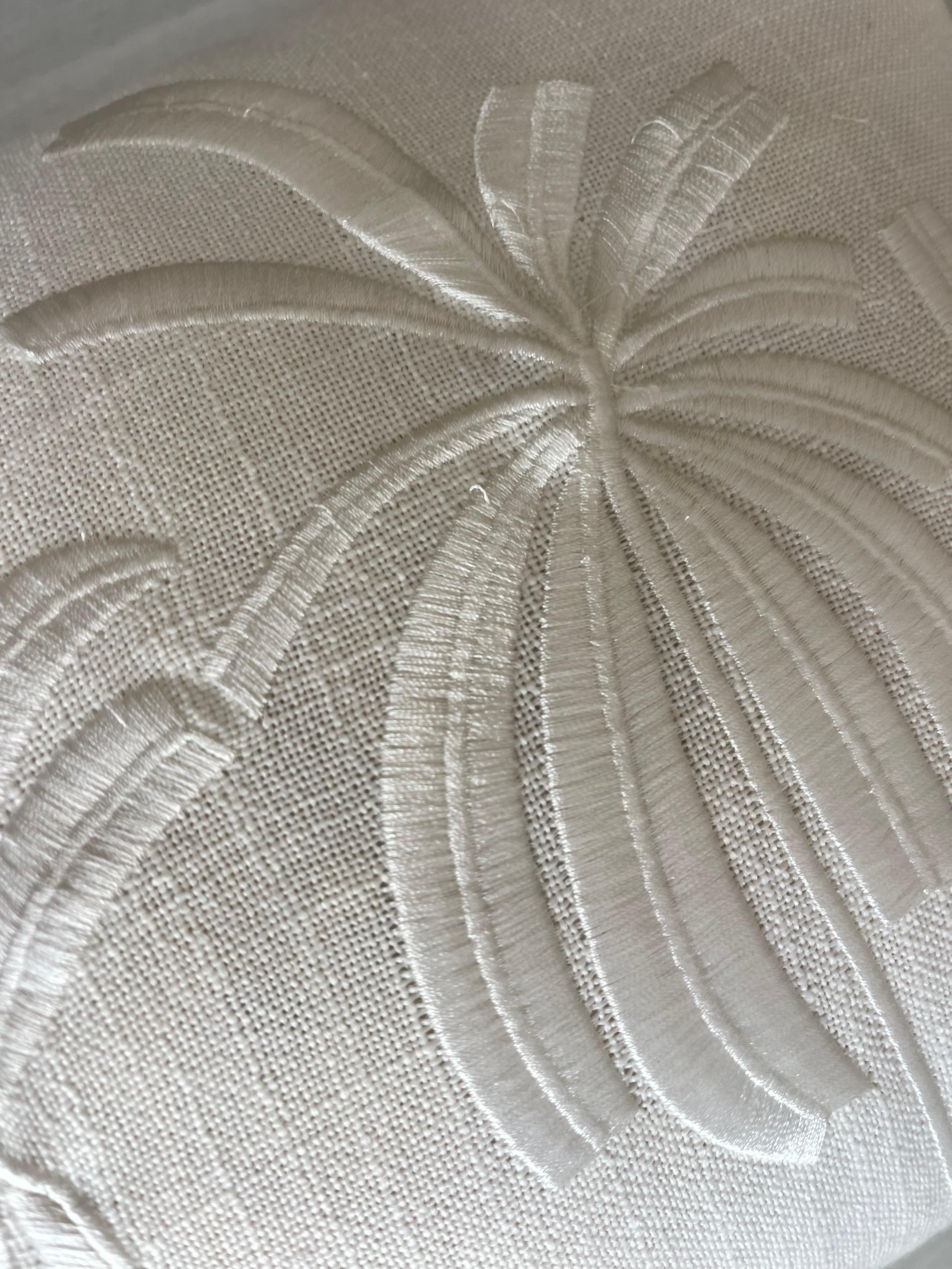 Palmiye Nakışlı Kırlent Kılıfı 35*50 cm