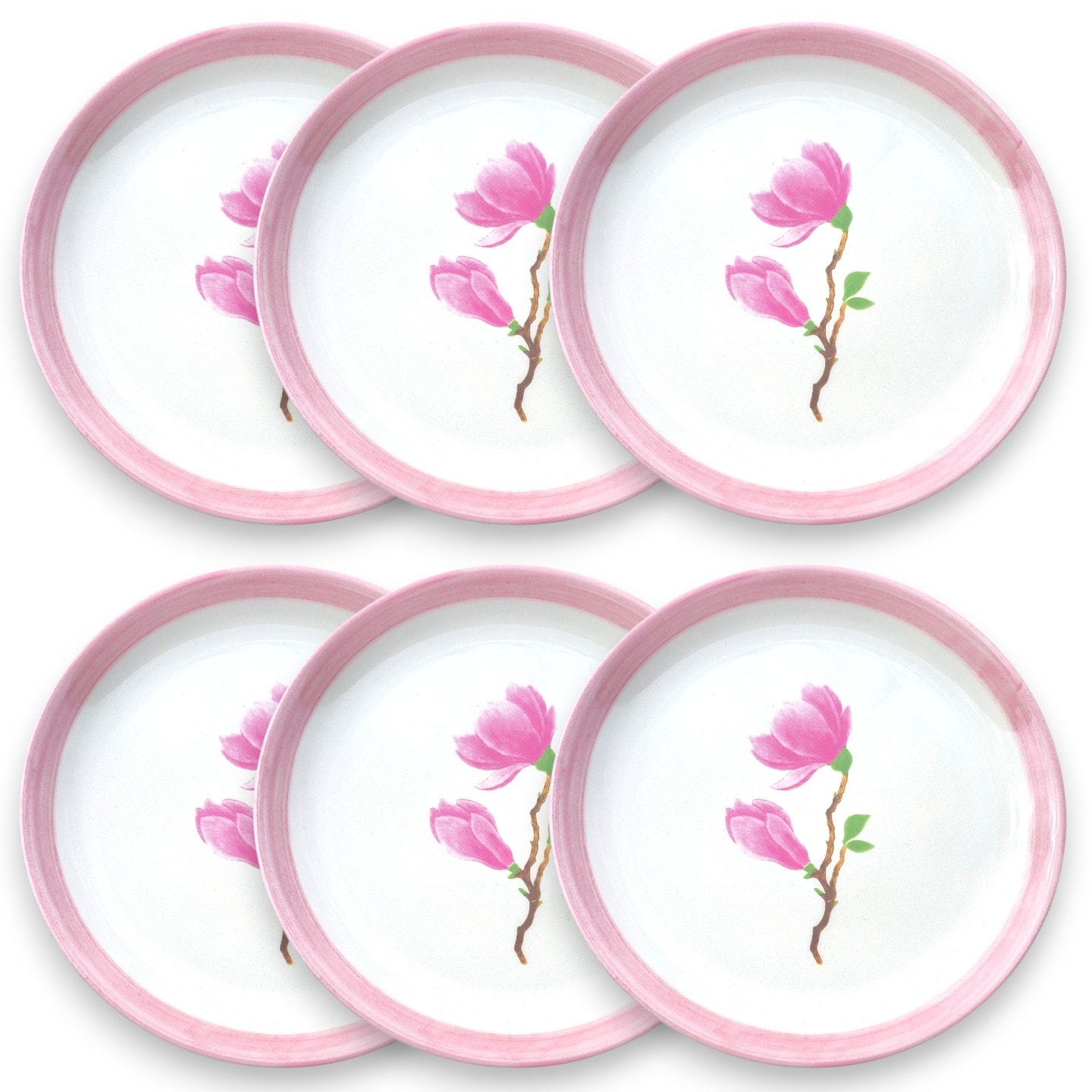 Manolya Servis Tabağı - 6'lı Set