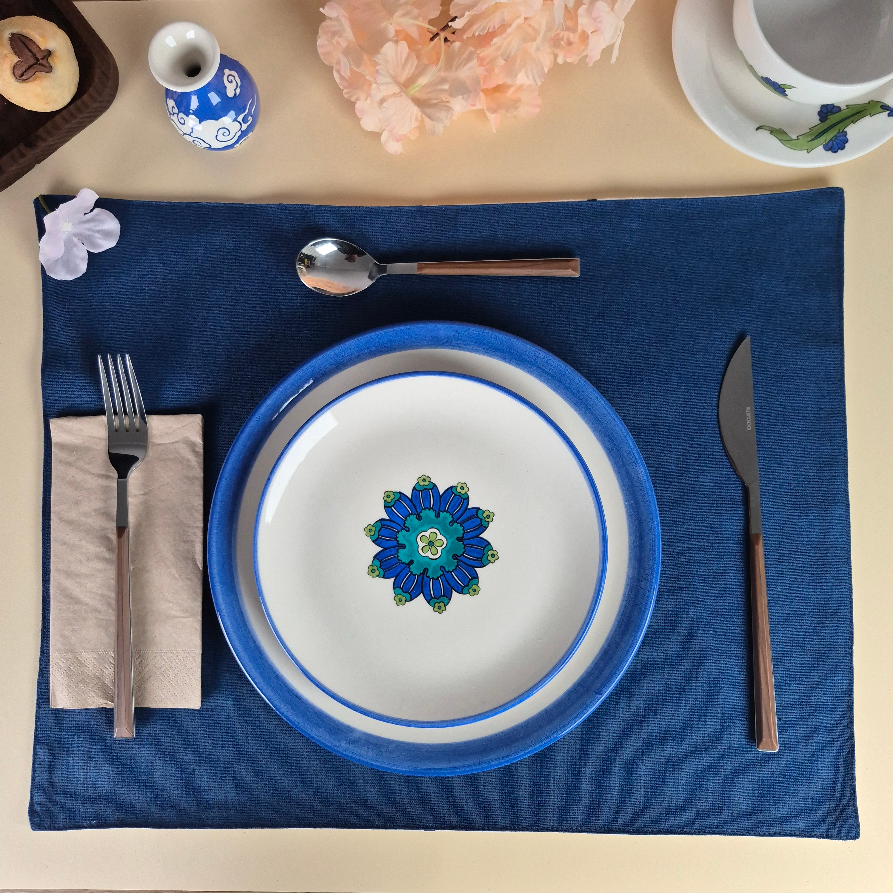 Şam İşi Tatlı Tabağı - 6'lı Set