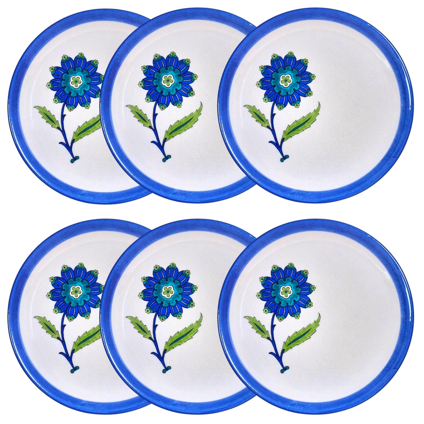 Şam İşi Servis Tabağı - 6'lı Set