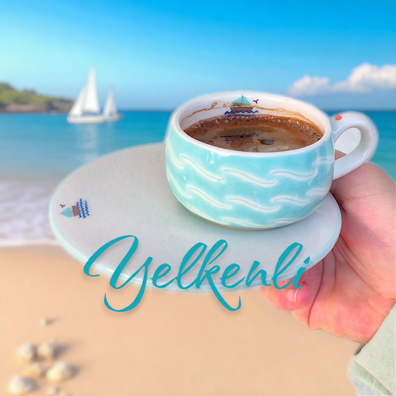Yelkenli Fincan Takımı - Hediye Kutulu