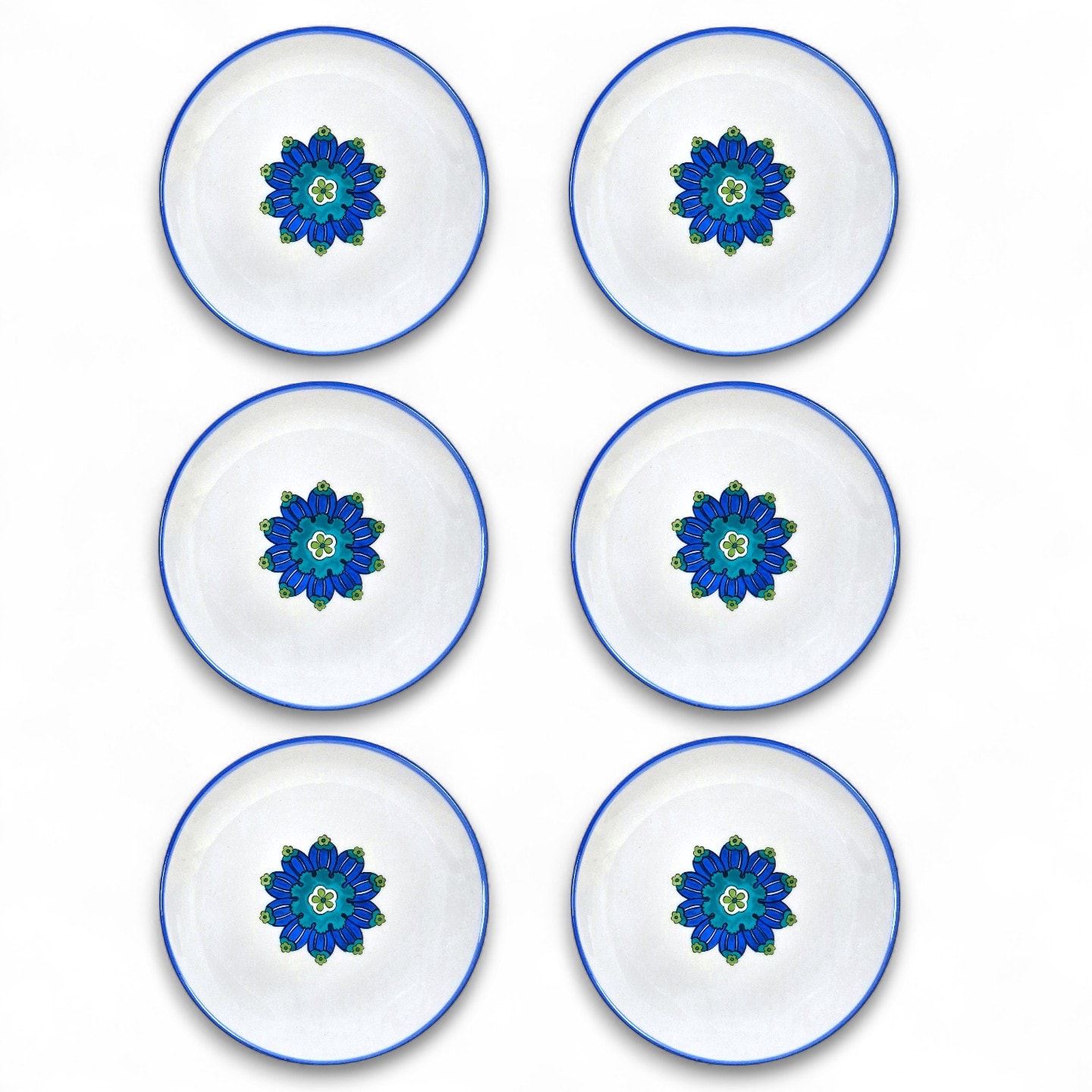Şam İşi Tatlı Tabağı - 6'lı Set