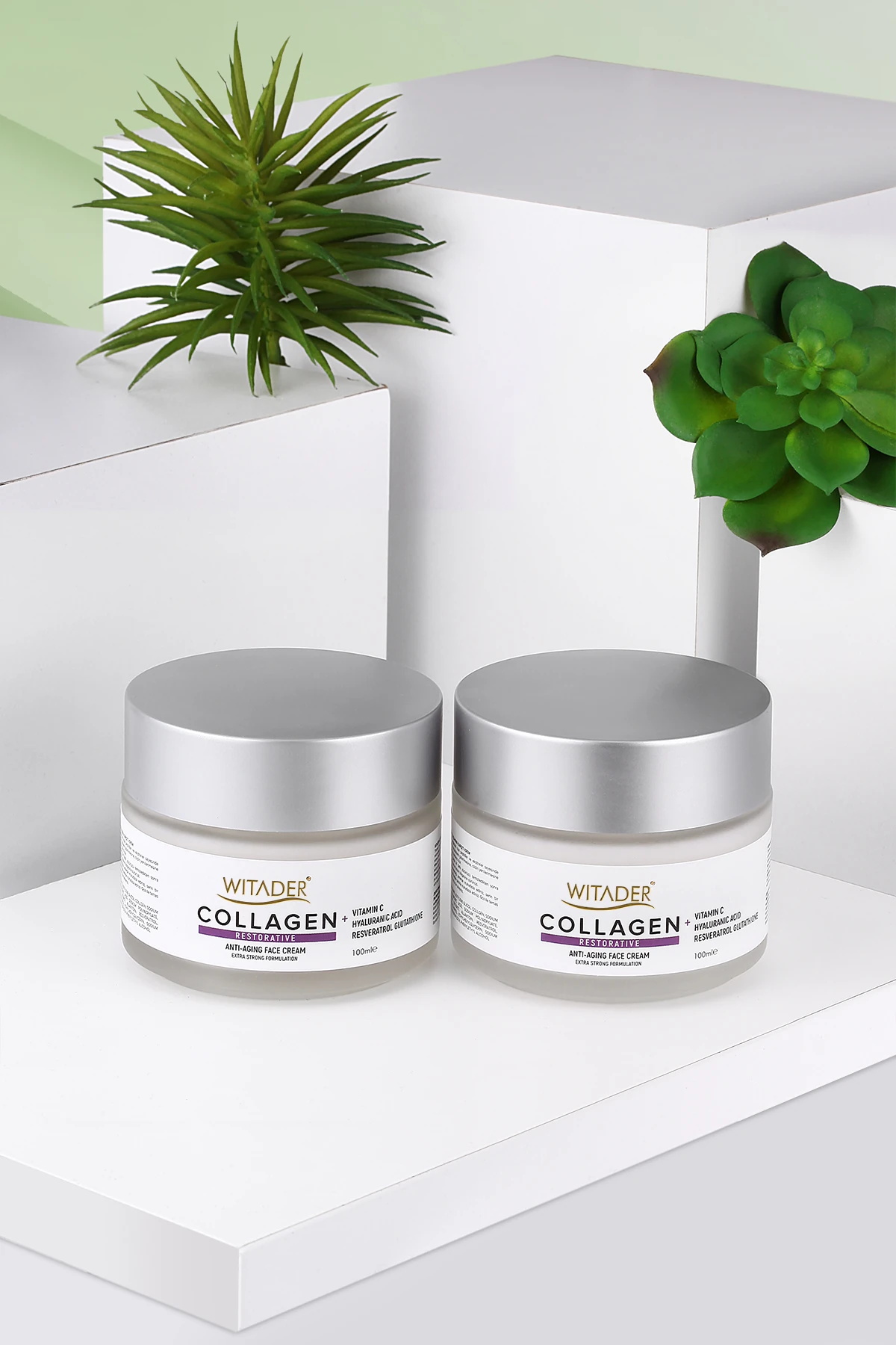 Witader kırışıklık ve Akne Giderici Collagen Cream 100ml 2li set