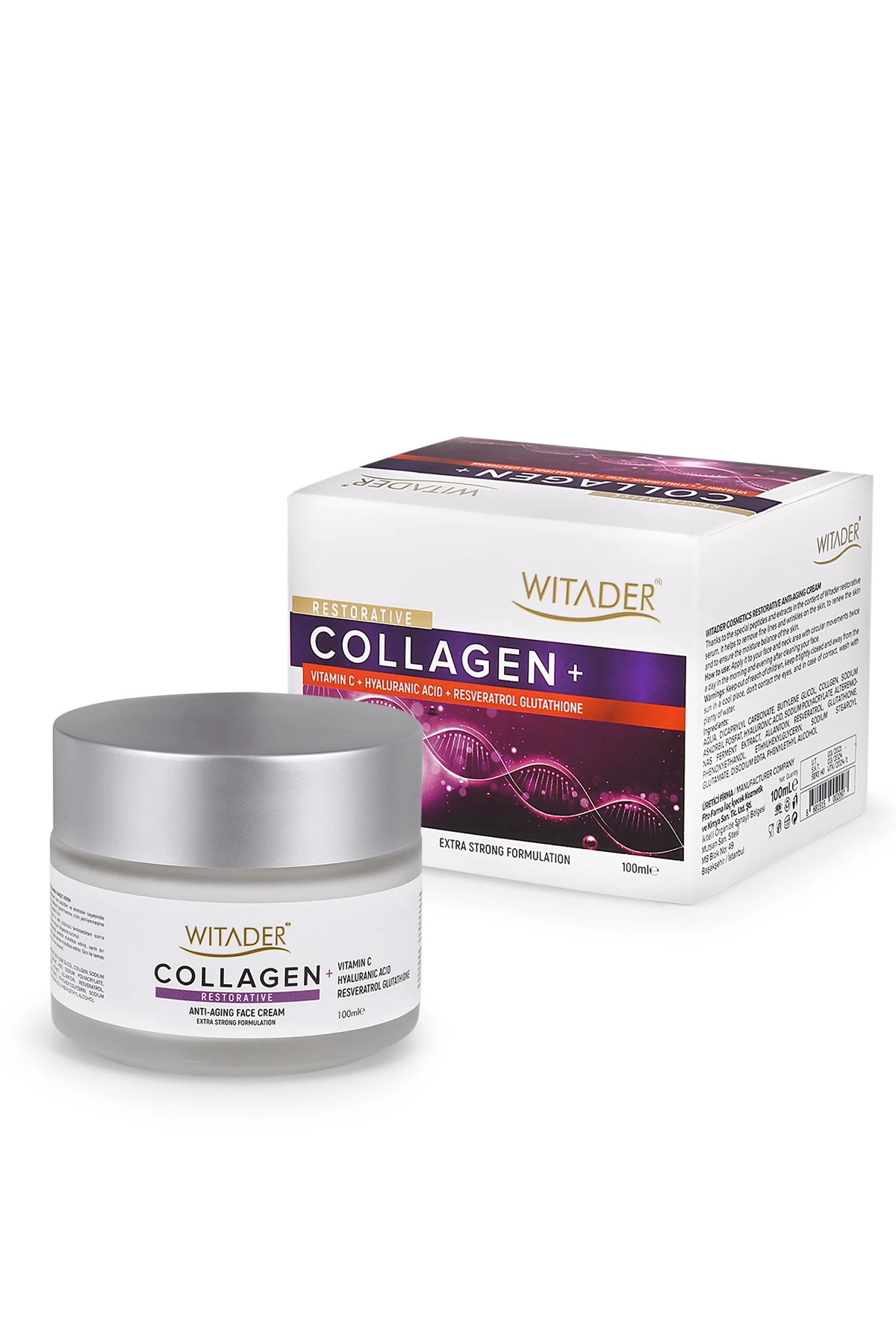 Witader kırışıklık ve Akne Giderici Collagen Cream 100ml