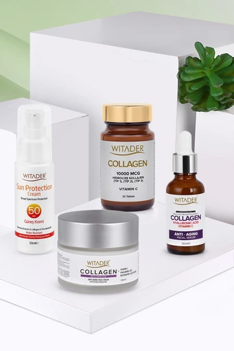 1ADET TABLET+1ADET SERUM+1ADET GÜNEŞ KREMİ+1ADET COLLAGEN CREAM