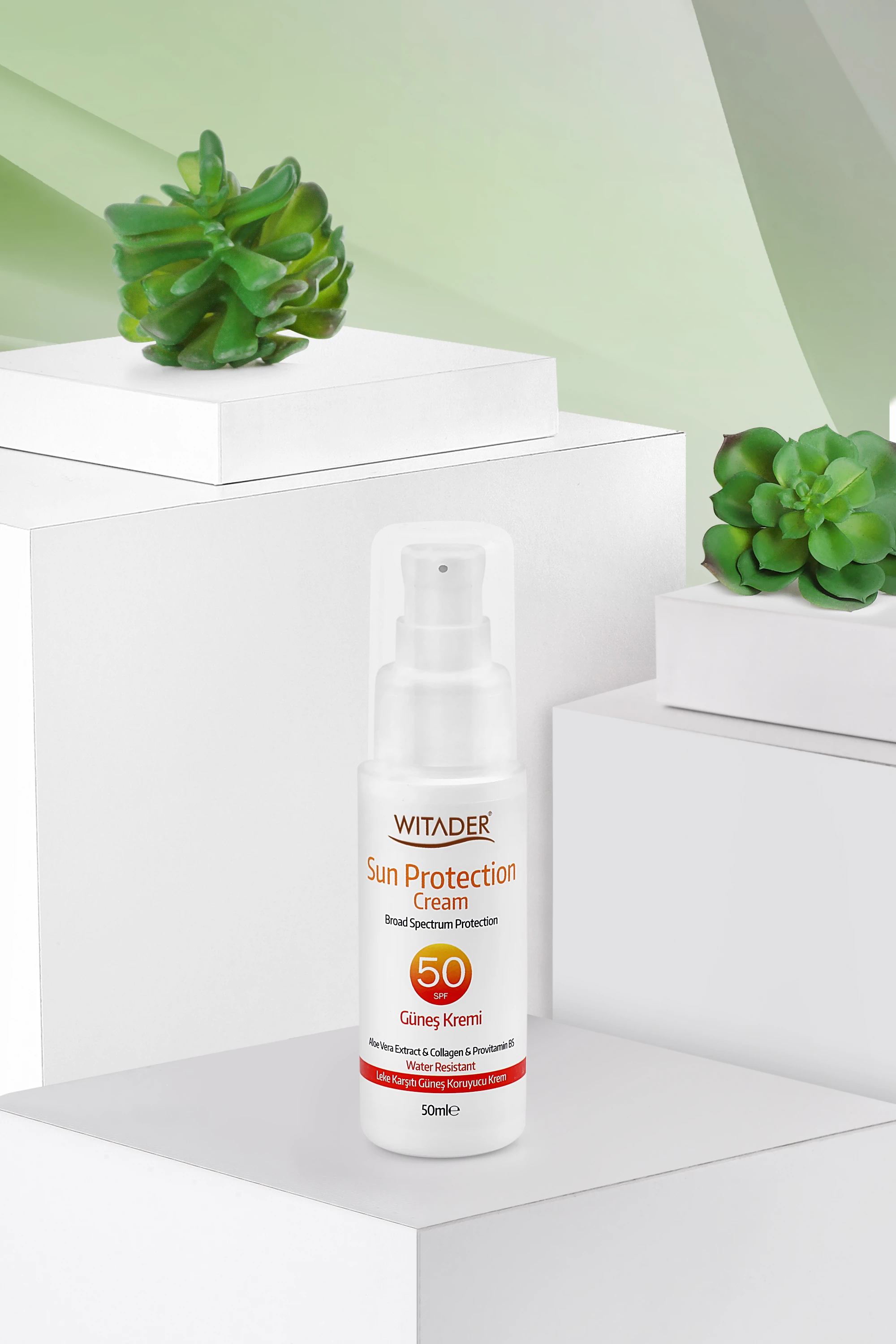 Yaşlanma Karşıtı Kolajen Güneş Kremi Spf 50 + Pa +++ Collagen Hyaluronic 