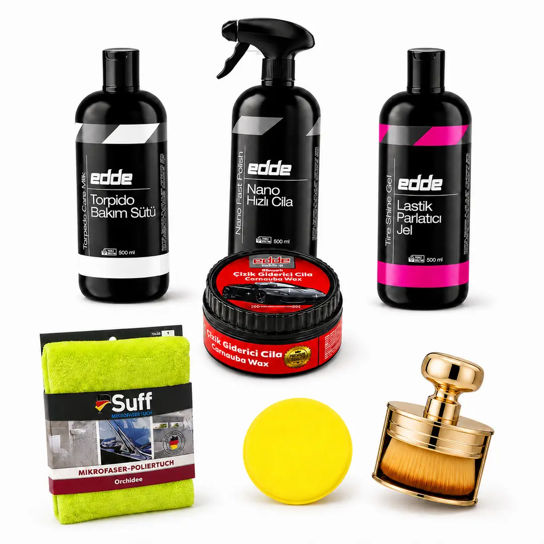 スタイリング剤 ENADEA Edde 7'li Set — Nano Cila, Çizik Giderici, Torpido Sütü, Lastik