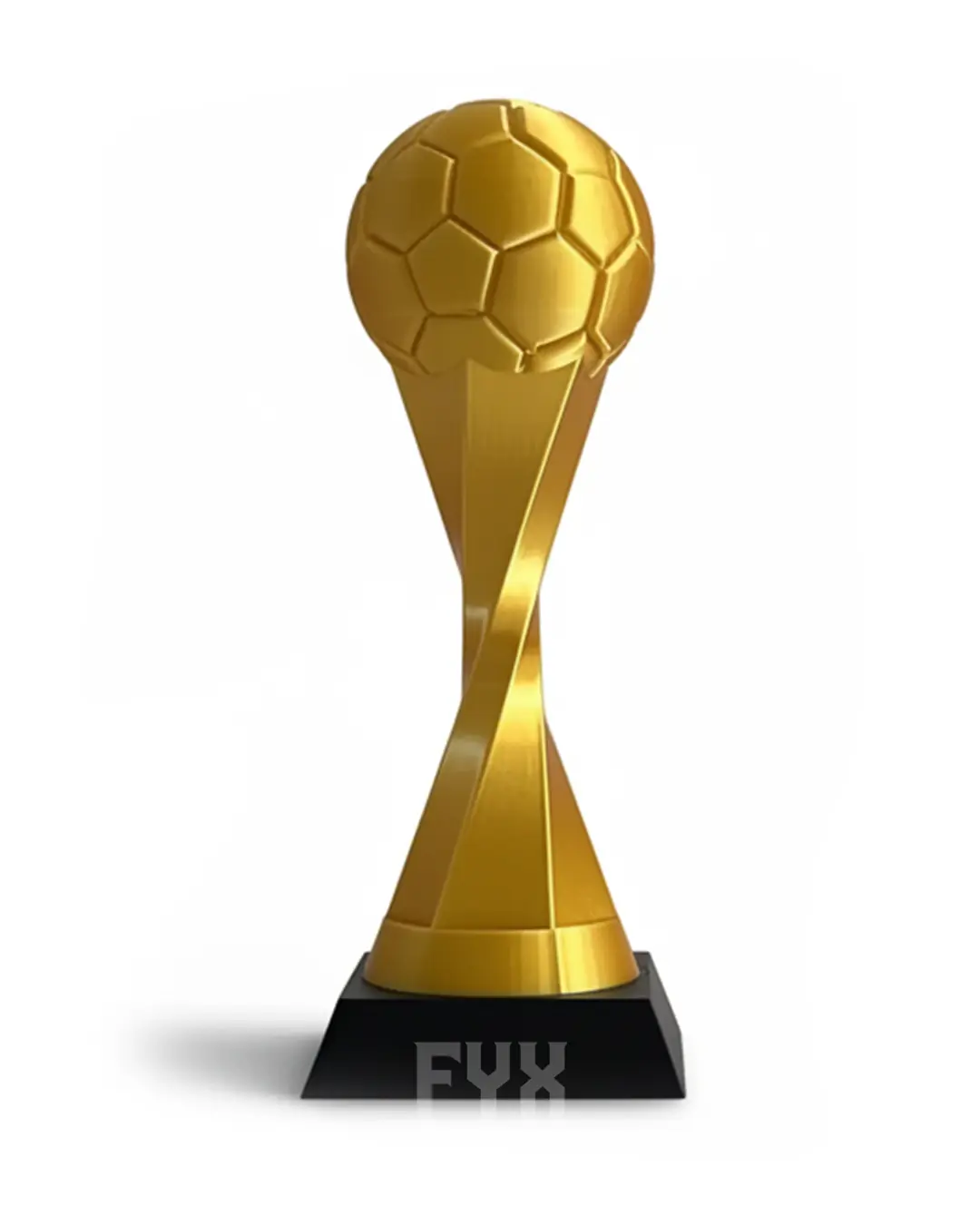 Altın Renkli Futbol Topu Kupa Dekoratif Ödül Trophy