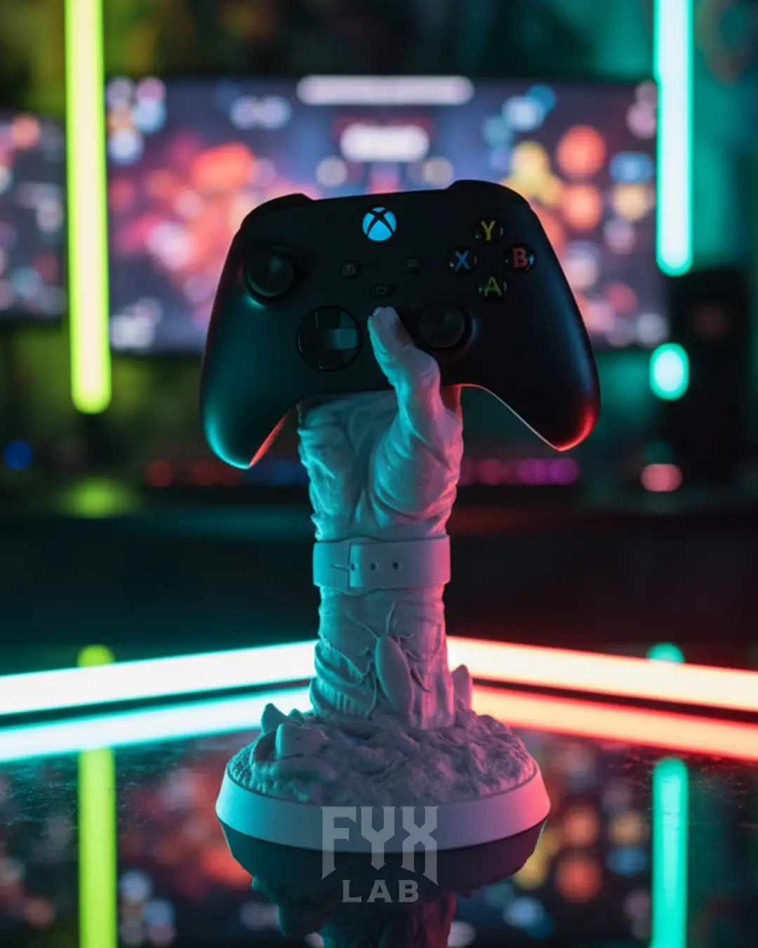 Xbox Oyun Konsolu Kontrol Cihazı Tutucu - Zombi Temalı Stand - Tüm Xbo