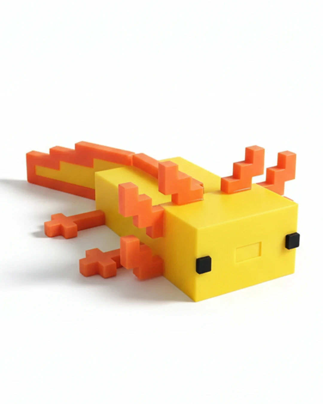 Minecraft Axolotl Oyuncak Figür Seti - 2'li Sarı Axolotl Model Oyuncak