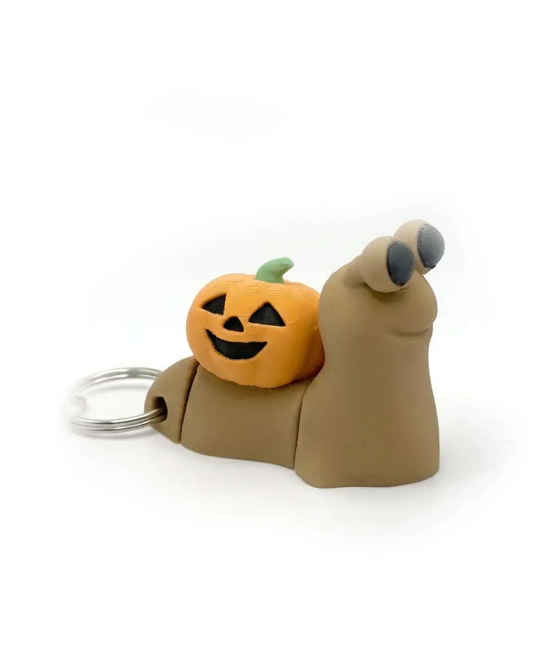 Balkabağı Salyangoz Anahtarlık Halloween Temalı İlginç Tasarım Hediye
