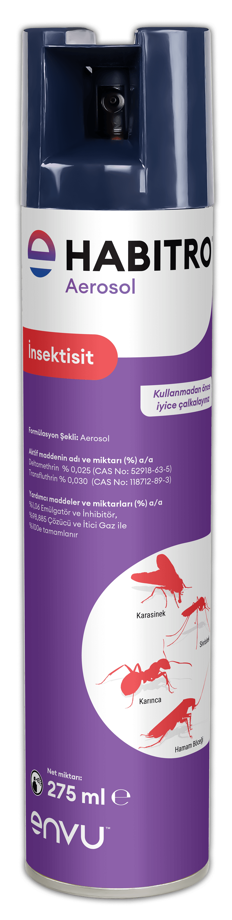 Bayer Envu Habitro Sivrisinek Karasinek Hamamböceği Karınca Etkili Sprey 275 ml image