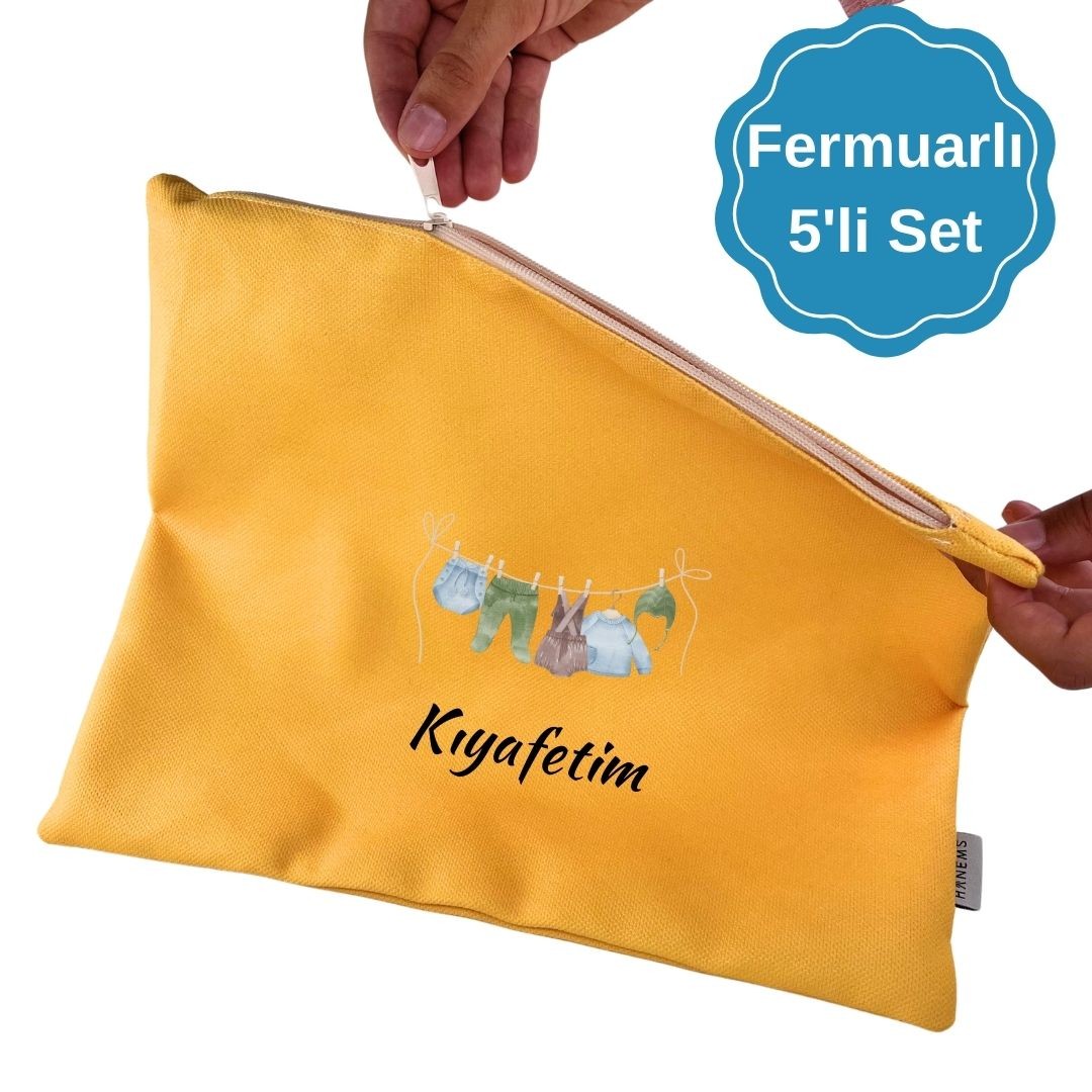 Gümüş Paket Fermuarlı Doğum Çantası