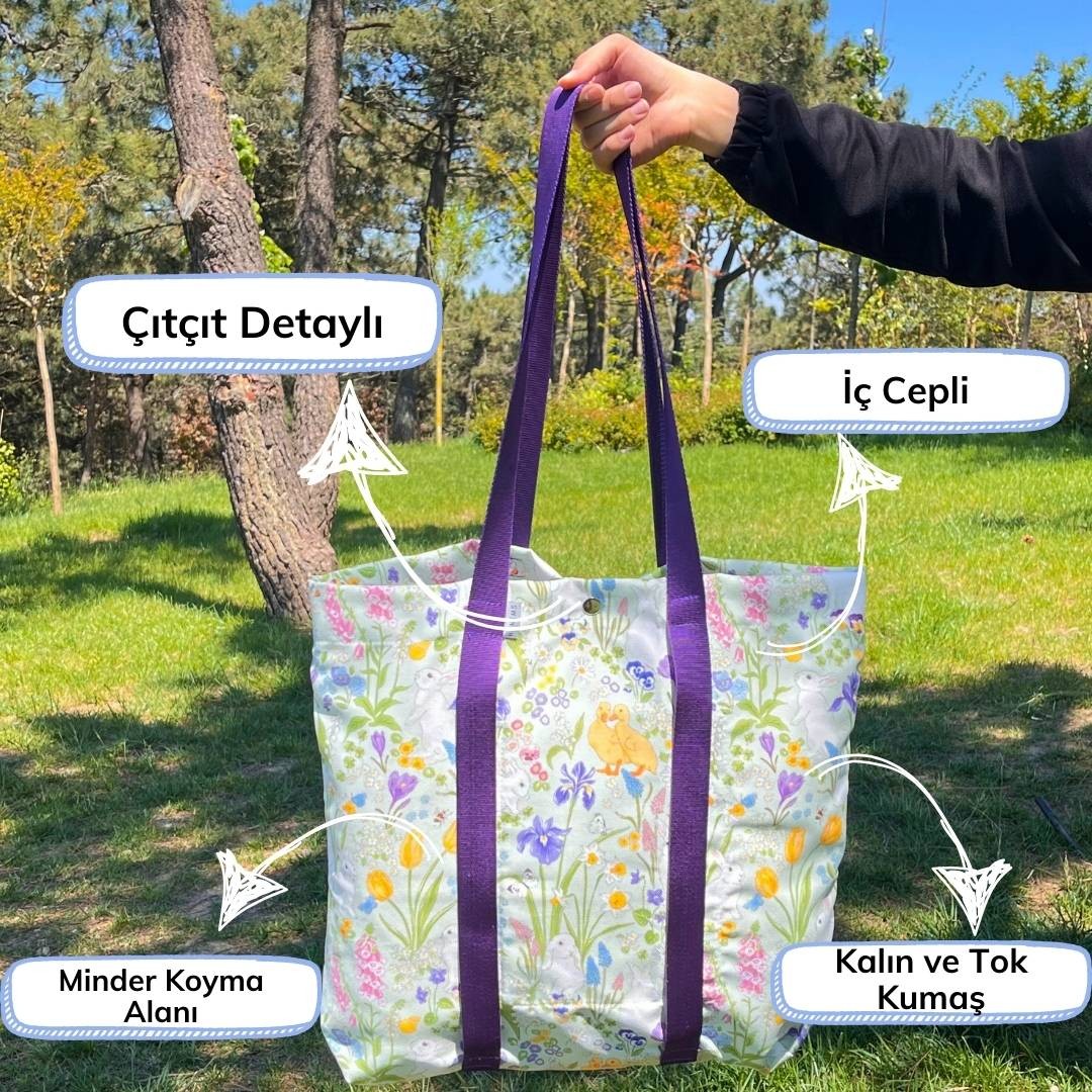 Rabbit Pattern Picnic Bag