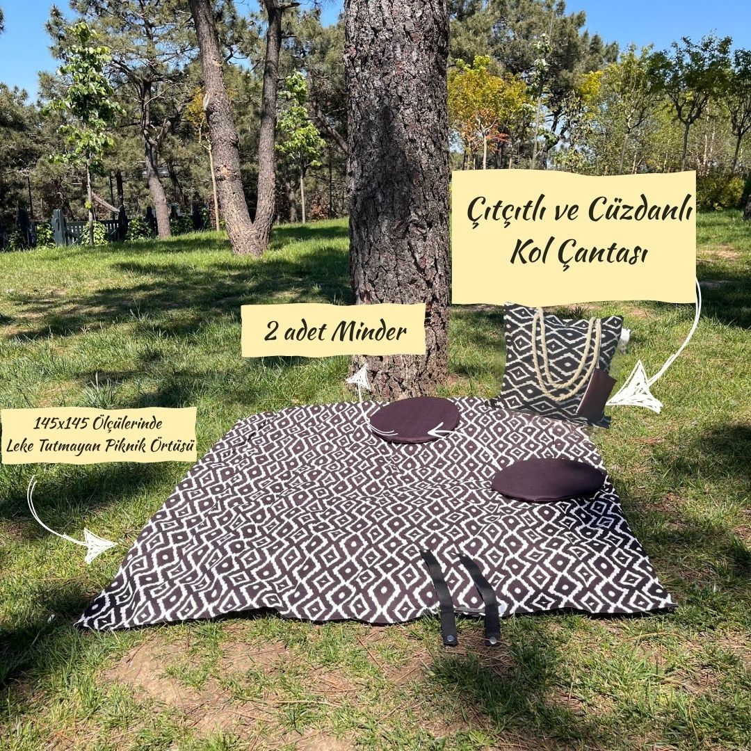 Black-White Color Picnic Set