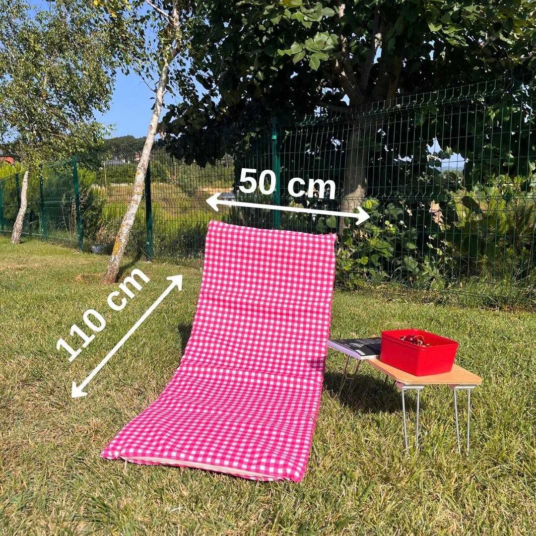 Rose Pattern Camp Chair, Folding Beach Chair, Outdoor Garden Chair