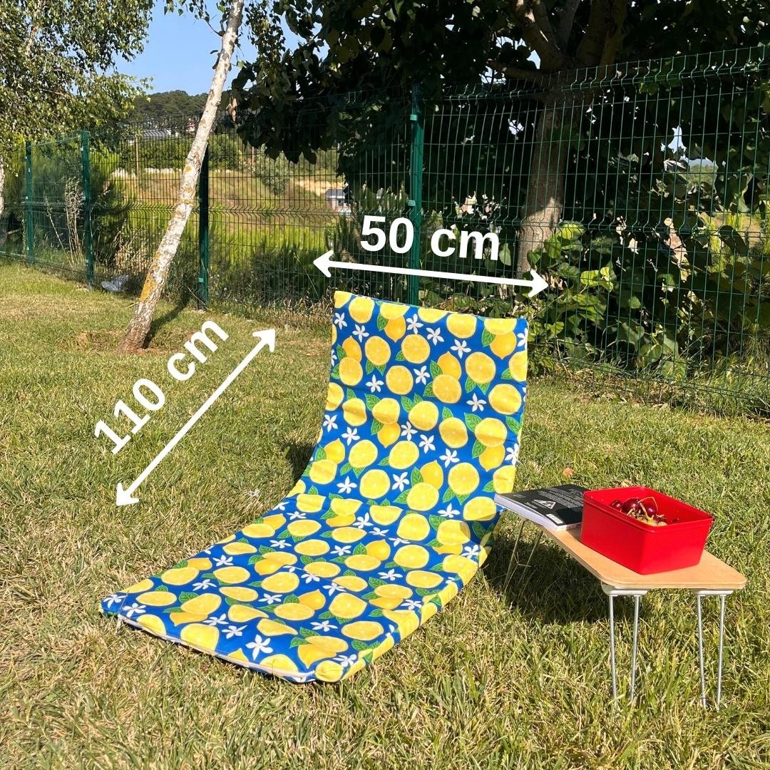 Rose Pattern Camp Chair, Folding Beach Chair, Outdoor Garden Chair