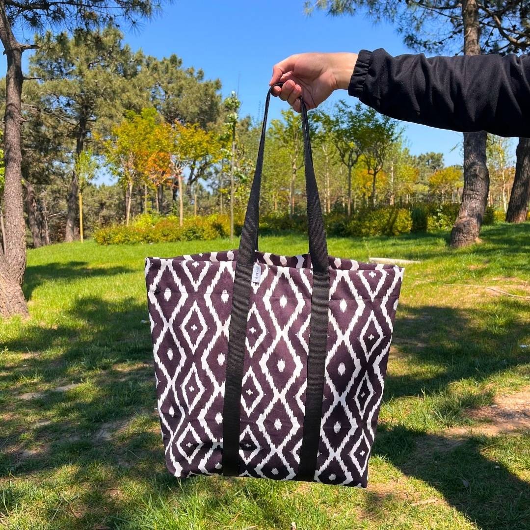 Black White Picnic Bag