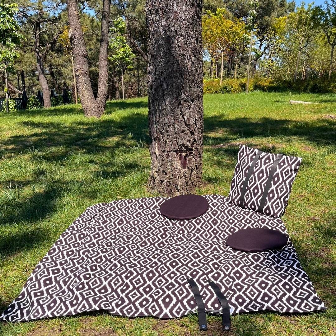 Black-White Color Picnic Set