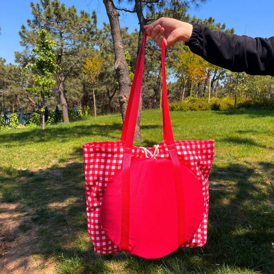 Red Patterned Picnic Set