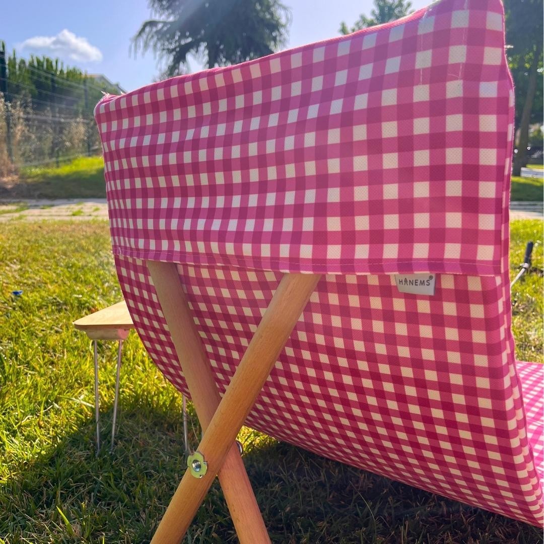 Rose Pattern Camp Chair, Folding Beach Chair, Outdoor Garden Chair