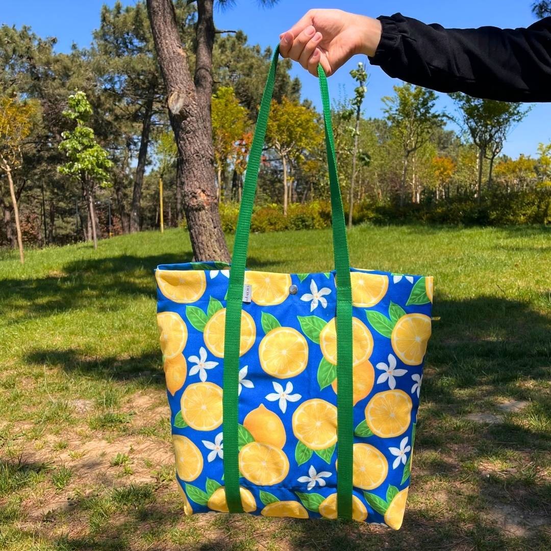 Lemon Pattern Picnic Bag