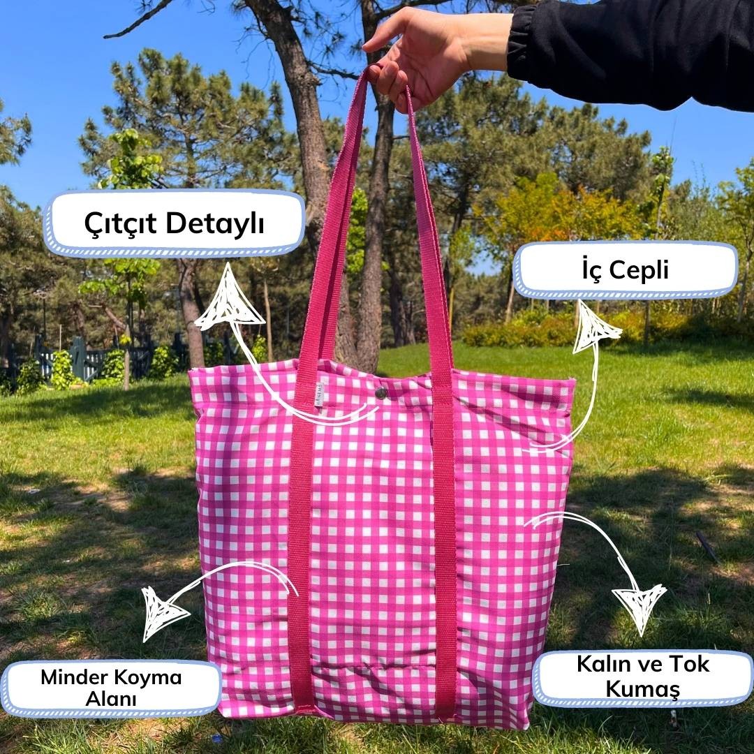 Fuchsia Color Picnic Bag