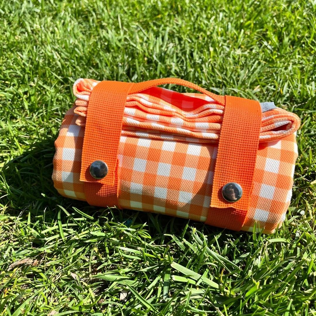 Orange Gingham Picnic Set