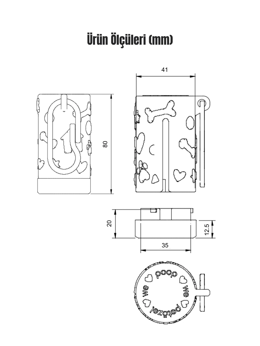 Petözel Kaka Torbası Taşıma Çantası