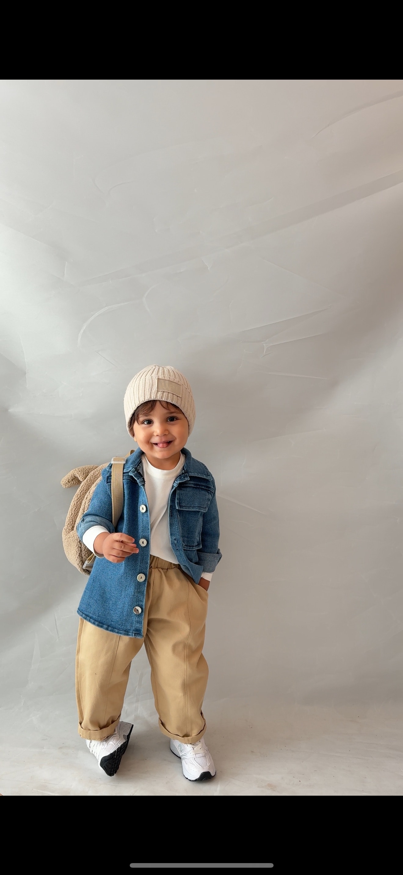 kot gömlek krem pantolon