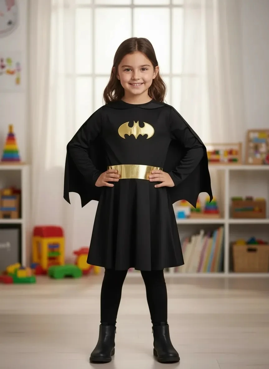 Yarasa Kız Çocuk Kostümü