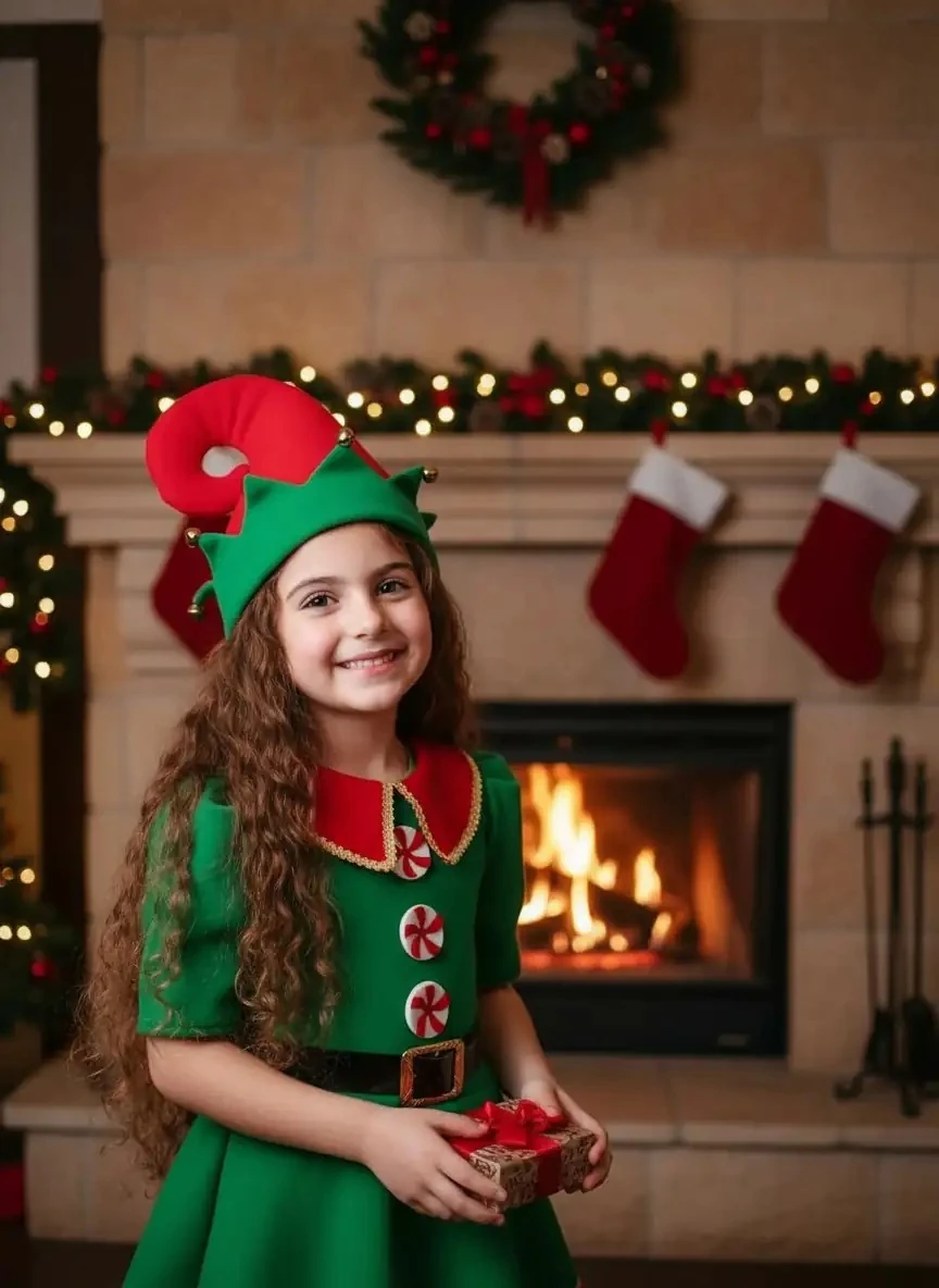 Elf Kız Çocuk Kostümü