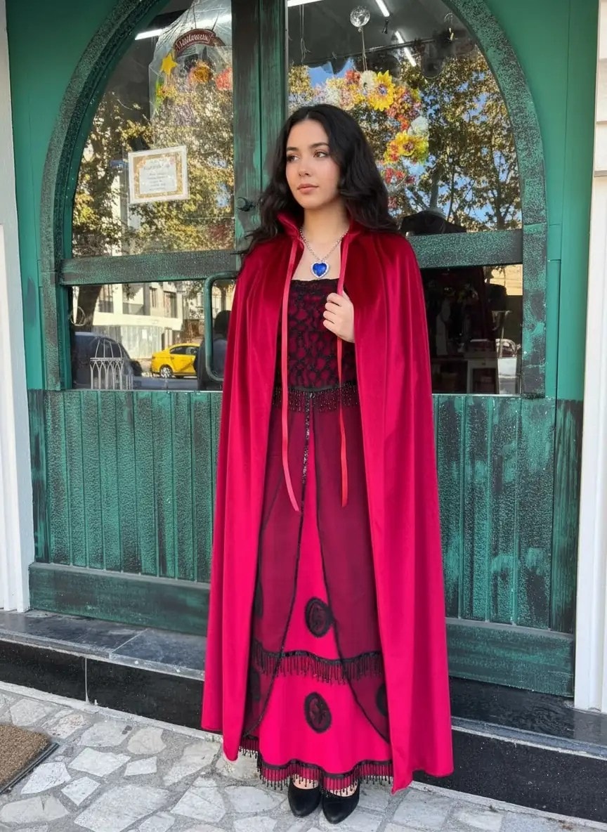 Titanic Rose Kırmızı Elbise Kostümü