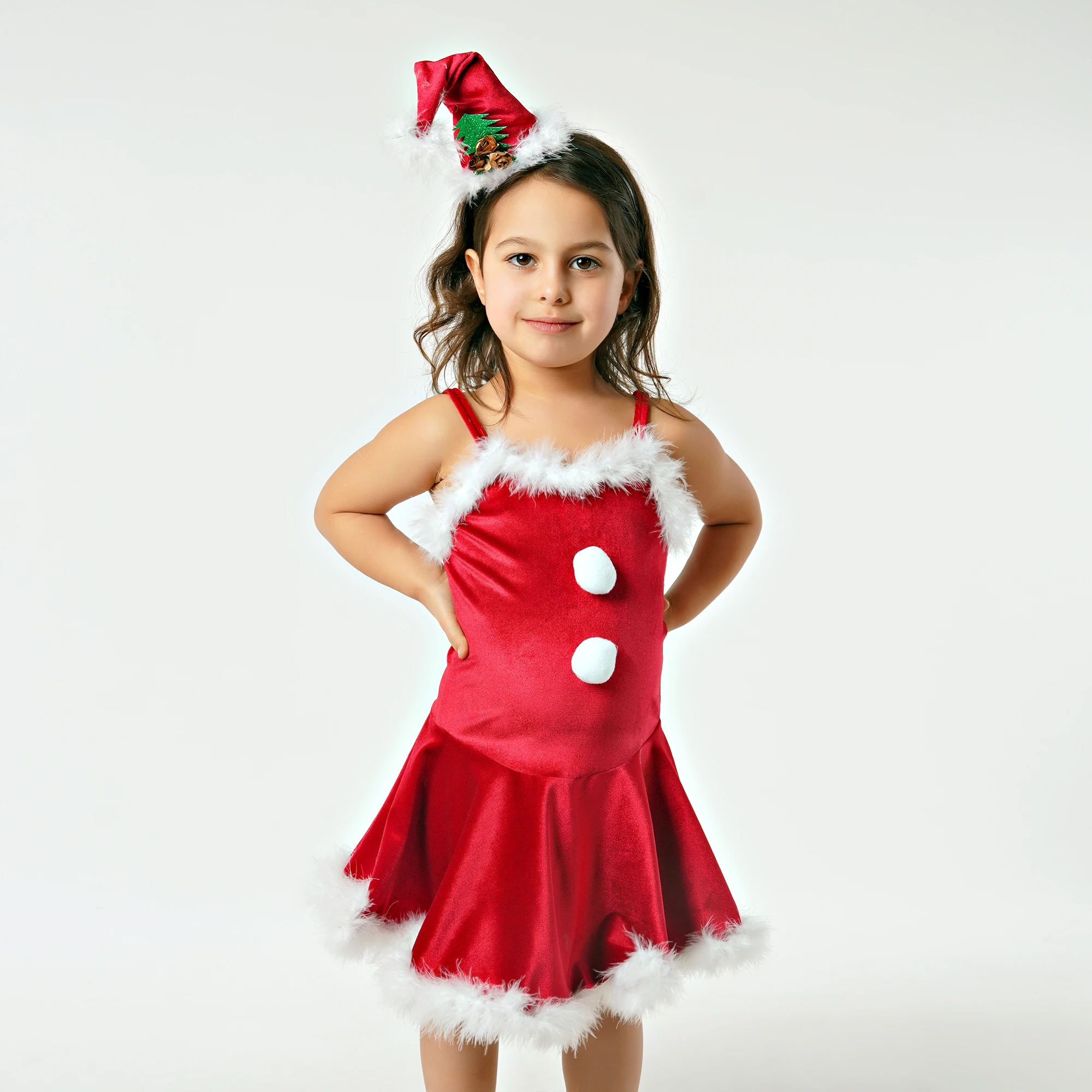 Noel Kız Çocuk Kostümü