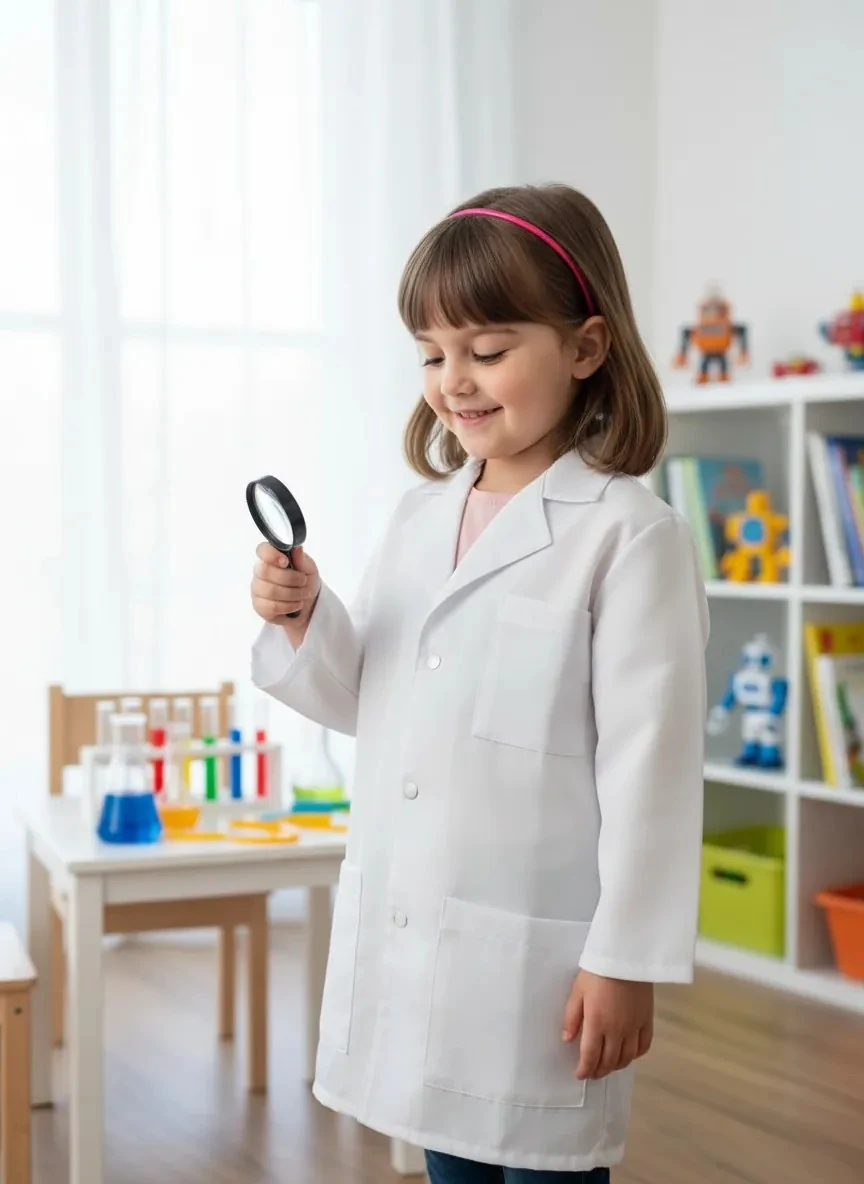 Laboratuvar Önlüğü Çocuk