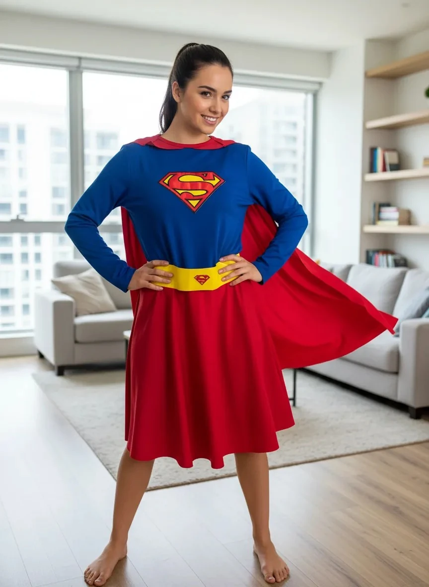 Süper Girl Kostümü