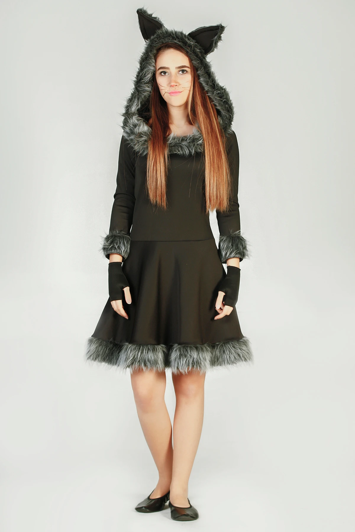 Yetişkin Kedi Kostümü