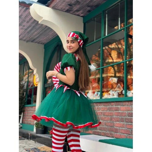 Yetişkin Elf Kız Kostümü