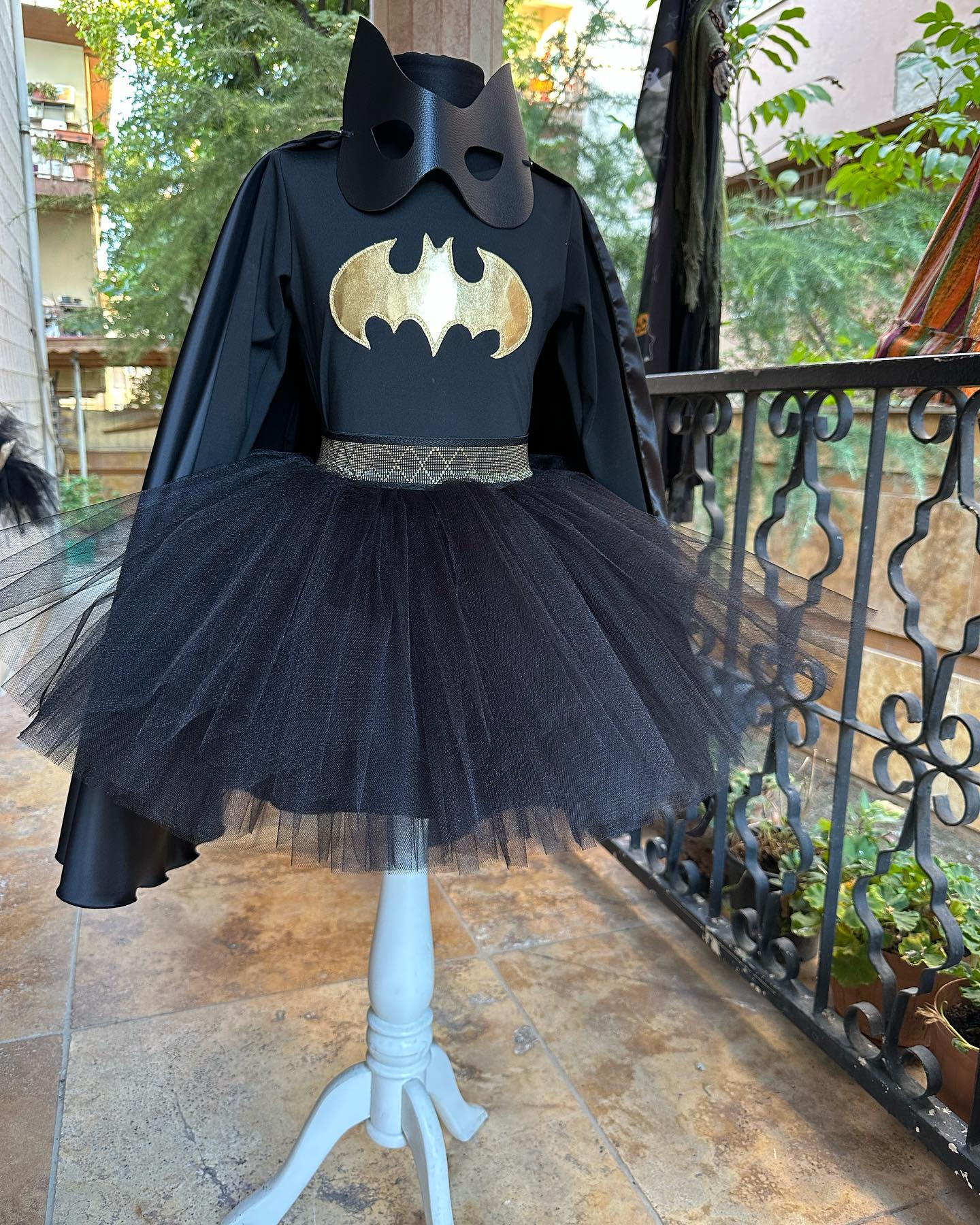 Batgirl Tütü Kostümü – Kız Çocukları İçin Süper Kahraman Kostümü