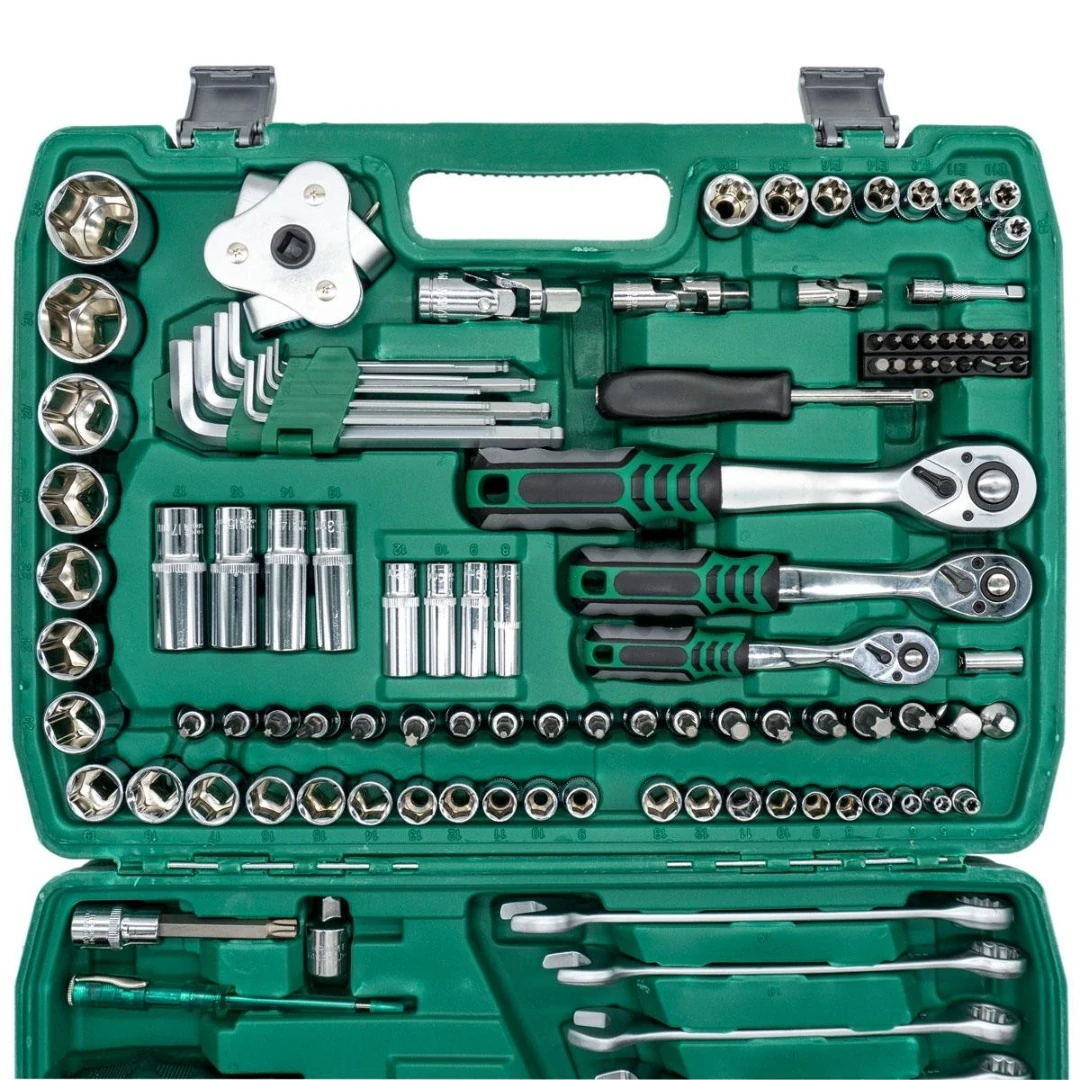 ADENTEK ADN0923 121 Parça Krom Vanadyum Tam Profesyonel Lokma Takımı