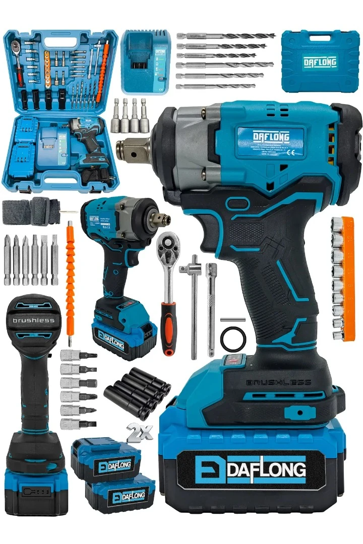 Daflong ADN0203 88V Şarjlı Somun Sıkma 450 Nm Tork