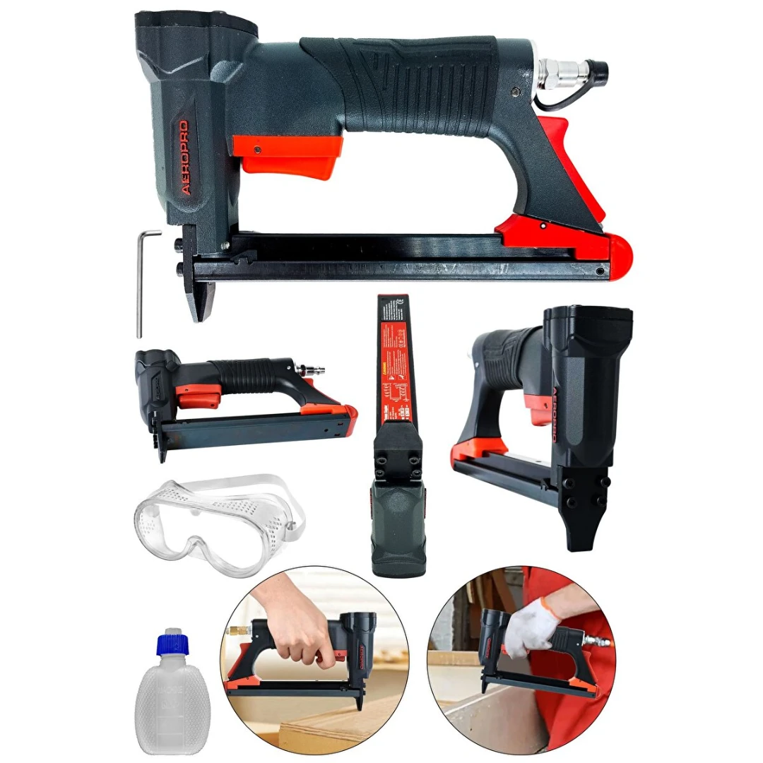 AEROPRO ADN0573 120PSI Havalı Zımba Çakma Tabancası Profesyonel 72-87PSI Basınç Aralığı