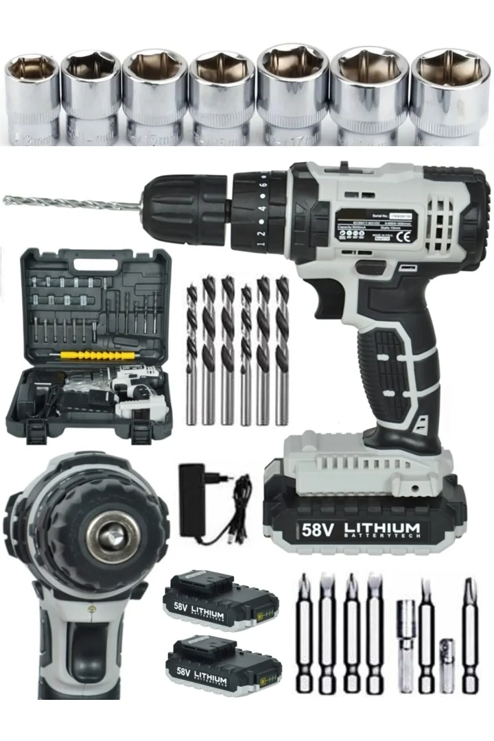 BN-5 ADN0103 24V 5Ah Şarjlı Darbeli Matkap 18 Tork Ayarlı 2 Bataryalı