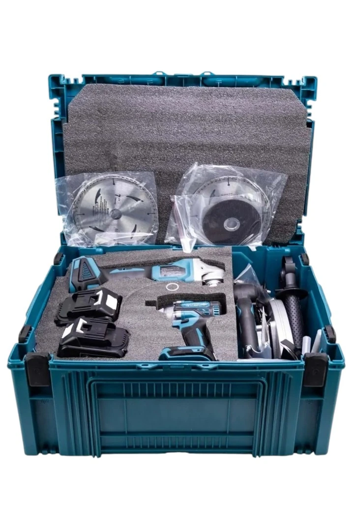 CHELİKBEİ ADN0030 Şarjlı Yedili Set – Darbeli Matkap, Somun Sıkma, Hilti, Taşlama, Daire Testere, Dekupaj, Aydınlatma